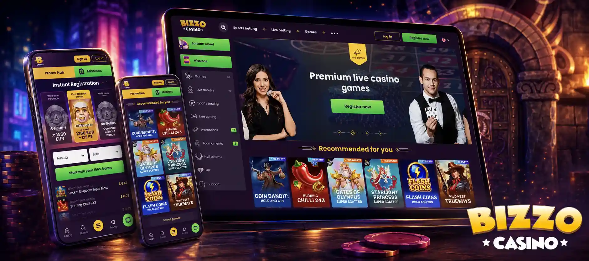 Promoții săptămânale Bizzo Casino